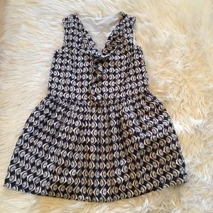 Girls crewcuts Lemon blue ruffle dress size 12